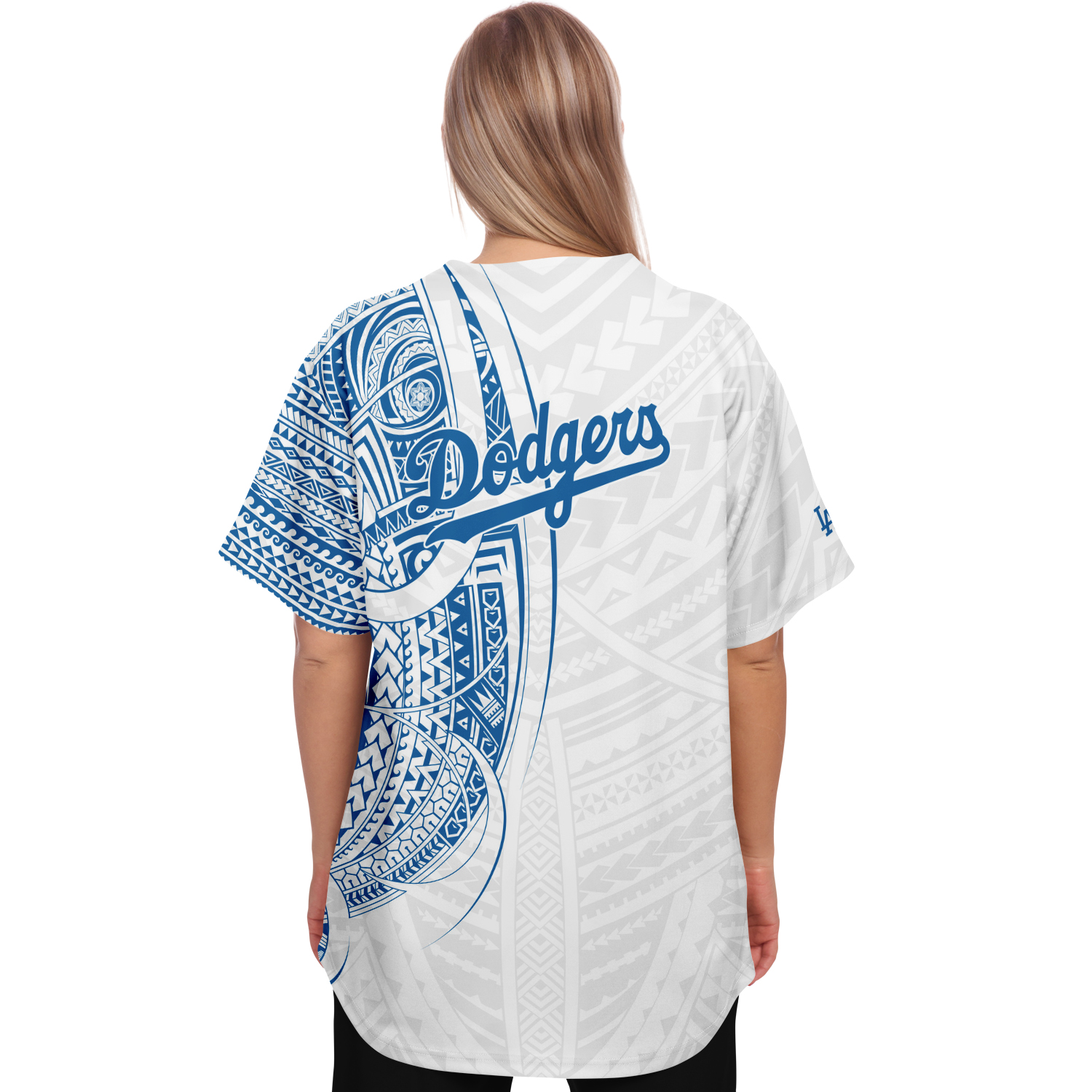 Buy MLB Women's Los Angeles Dodgers Short Sleeve 5 Button Synthetic Replica Baseball  Jersey (White/Pink Splash, Medium) Online at Low Prices in India 